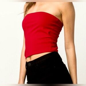 Bozzolo Women’s Bold Red Strapless Tube Top